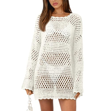 Stylish LILLUSORY Women's Crochet Beach Cover Up 2024