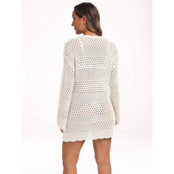 Stylish LILLUSORY Women's Crochet Beach Cover Up 2024