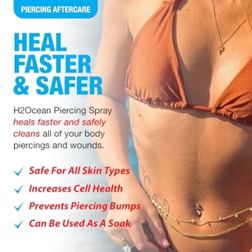 H2Ocean Piercing Aftercare Spray Fast Healing 4oz