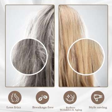 Adubor Silk Pillowcase - 100% Pure Mulberry Silk, 23 Momme 6A Grade Fibers, 900 Thread Count, Silk Pillow Cases for Hair and Skin Health, with Hidden Zipper (Queen 20''x30'', Apricot, 1PC)