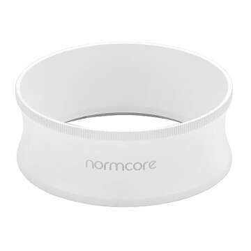 Normcore 58mm Magnetic Dosing Funnel V2 - Espresso Coffee Dosing Ring - 29mm Anodized Aluminum with 9 Neodymium Magnets Fits 58mm Portafilter - Non-stick coating White