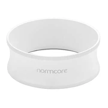 Normcore 58mm Magnetic Dosing Funnel V2 - Espresso Coffee Dosing Ring - 29mm Anodized Aluminum with 9 Neodymium Magnets Fits 58mm Portafilter - Non-stick coating White