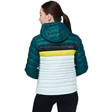 Cotopaxi Fuego Down Hooded Jacket - Women's Deep Ocean/Ice X-Large