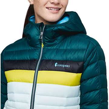 Cotopaxi Fuego Down Hooded Jacket - Women's Deep Ocean/Ice X-Large