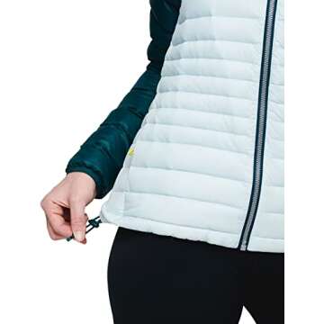 Cotopaxi Fuego Down Hooded Jacket - Women's Deep Ocean/Ice X-Large