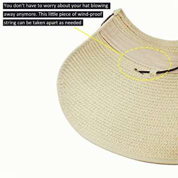 Stylish Foldable Women Sun Visor Hats for Summer