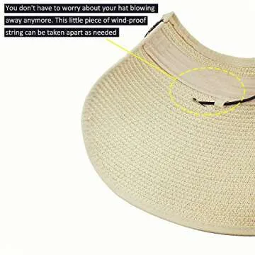 Stylish Foldable Women Sun Visor Hats for Summer