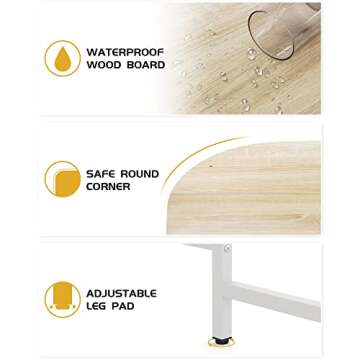 Teraves Reversible L Shaped Desk with Large Surface, 69 Inch Sturdy Corner Desk with Storage Shelves, Premium Office Computer Desk Workstation for Home Office Gaming