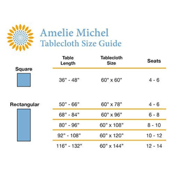 Amelie Michel Wipe-Clean Tablecloth | French Style