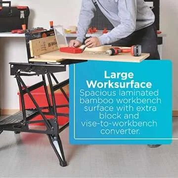 BLACK+DECKER Workmate Workbench: 550 lb Capacity & Versatile Clamps