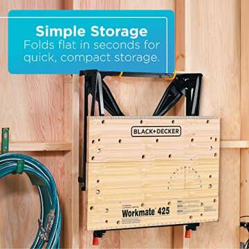 BLACK+DECKER Workmate Workbench: 550 lb Capacity & Versatile Clamps