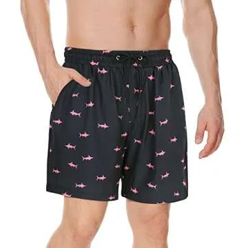 Men's Compression Swim Trunks - Comfortable & Stylish