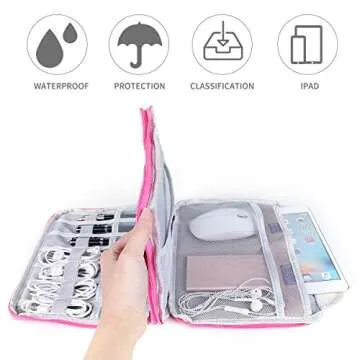 Universal Portable Cable Organizer - Waterproof & Compact