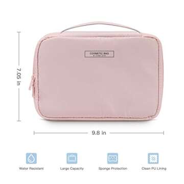 Mossio Canvas Tote Bag for Women With Pockets Everyday Bag,D