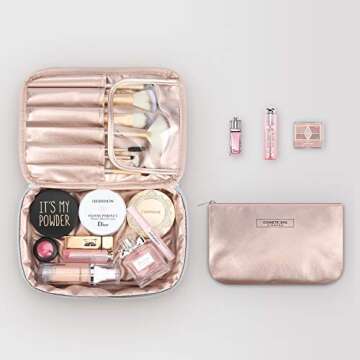 Mossio Canvas Tote Bag for Women With Pockets Everyday Bag,D