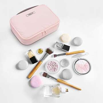 Mossio Canvas Tote Bag for Women With Pockets Everyday Bag,D