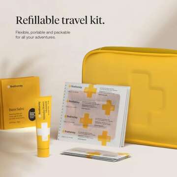 First Honey Natural First Aid Kit 40 Piece Set - Manuka Honey Bandages, Ointment, Burn Gel and More | Home Medical Kits, Emergency Wound Care, Travel Essentials