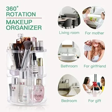 Seinlife 360 Rotating Makeup Organizer for Every Beauty Lover