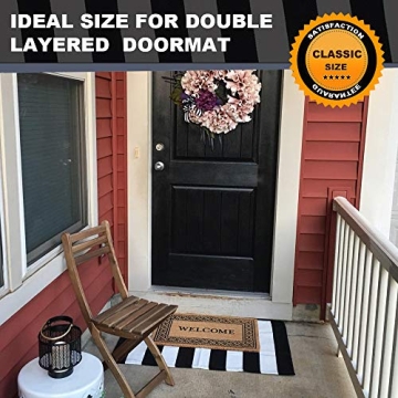 KaHouen Elegant Striped Rug - Indoor Outdoor Doormat