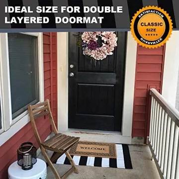 KaHouen Elegant Striped Rug - Indoor Outdoor Doormat