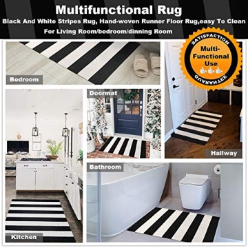 KaHouen Elegant Striped Rug - Indoor Outdoor Doormat