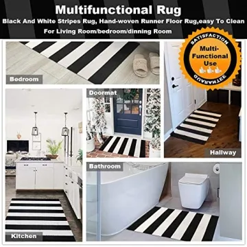 KaHouen Elegant Striped Rug - Indoor Outdoor Doormat
