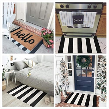 KaHouen Elegant Striped Rug - Indoor Outdoor Doormat
