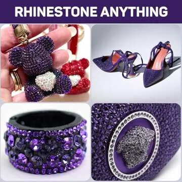 Craft with B7000 Glue & 20100 Dark Purple Rhinestones