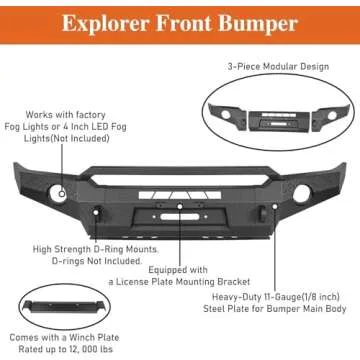 Hooke Road Tacoma Front Bumper for 2005-2011 Trucks