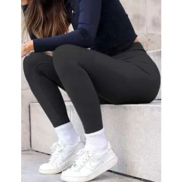 AEEZO Women's Scrunch Seamless Leggings Amplify Butt Lifting Athletic Tights Workout Yoga Pants