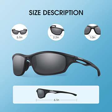Duduma Polarized Sports Sunglasses for Active Life