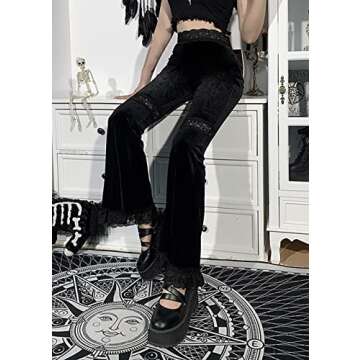 Stylish Plus Size Gothic Trousers for Women