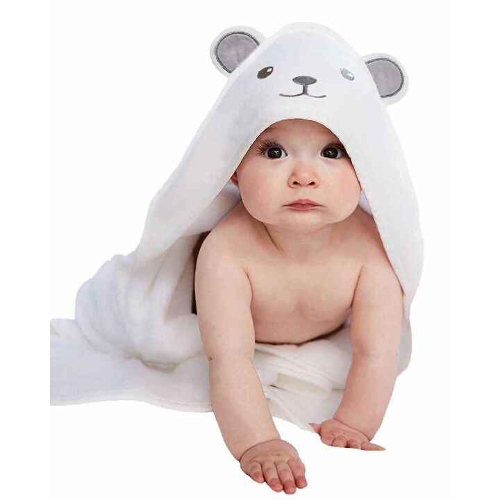 Organic Bamboo Hooded Baby Towel - Soft & Cozy