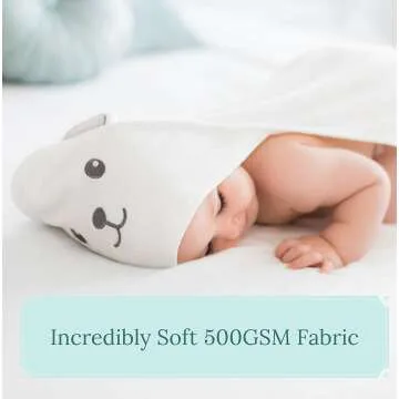 Organic Bamboo Hooded Baby Towel - Soft & Cozy