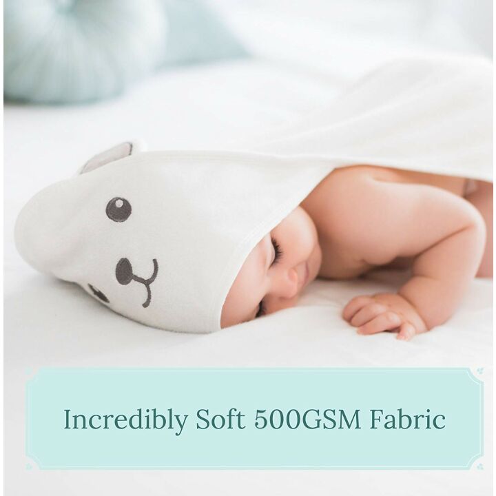 Organic Bamboo Hooded Baby Towel - Soft & Cozy