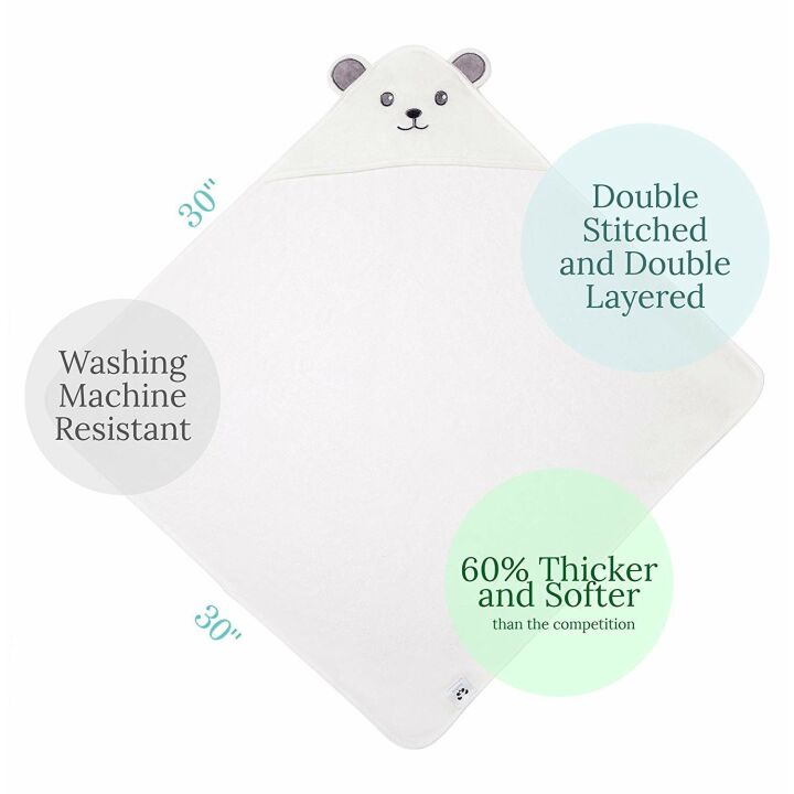 Organic Bamboo Hooded Baby Towel - Soft & Cozy