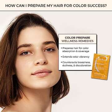 Malibu C Color Prepare Wellness Hair Remedy (1 Packet) - Extends Hair Color Vibrancy & Counteracts Discoloration - Hair Care Remedy for Color Treated Hair