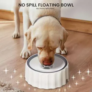 FORWH No Spill Dog Water Bowl 70oz Capacity for Pets