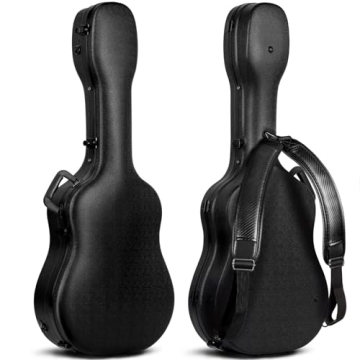 CAHAYA 41 Inch Hard Acoustic Guitar Case - Durable Protection for Your Guitar