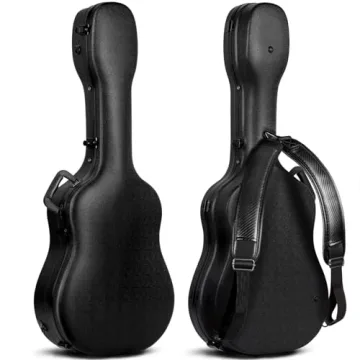 CAHAYA 41 Inch Hard Acoustic Guitar Case - Durable Protection for Your Guitar