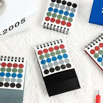 Flip Standing Desk Calendar,2023 Mini Monthly Desktop Calendar,Wall Calendar for Daily Schedule Planner,Great for Home and Office Decor (White)