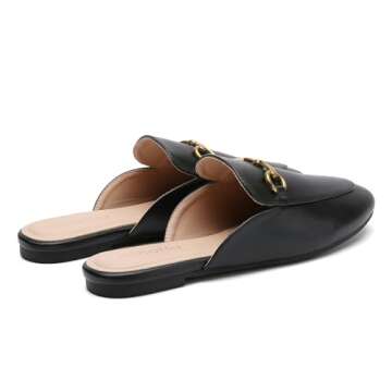 Minorsu Buckle Mules Women Trendy Comfort Slip-ons