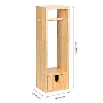 Toilet Paper Holder Toilet Paper Stand Roll Holder Stand and Dispenser with Storage for Bathroom