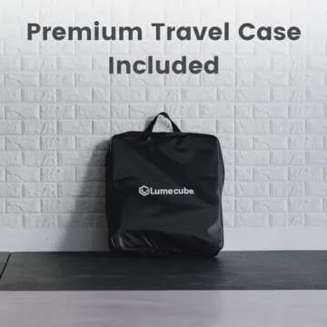 Lume Cube LED Ring Light for Videos, Selfies, Live Streaming |18” Circle Light with Stand, Phone Holder, and Camera Mount | Portable + 6.5 ft Tripod Stand and Travel Case | Battery Not Included