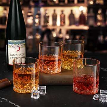 Mimorou 12 Piece Whiskey Glasses - Elegant Gift Set