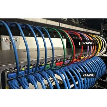 InstallerParts 5FT Ethernet Cat6A Cable - 10Gbps Performance