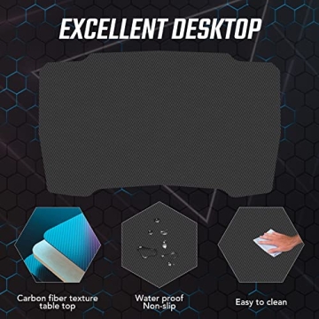 BestOffice 39 Inch Z-Shaped Gaming Desk Ergonomic Workstation