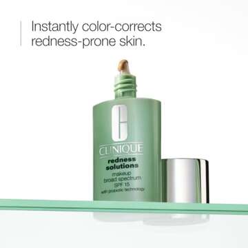Clinique Redness Solutions Liquid Foundation Makeup Broad Spectrum SPF 15 With Probiotic Technology ...