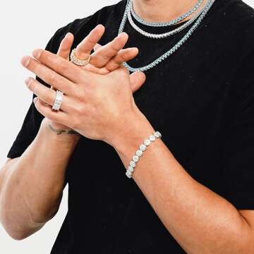 TOPGRILLZ 14K Gold Plated Tennis Bracelet for All