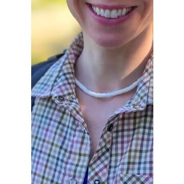 BlueRica Puka Shell Beads Necklace (16")